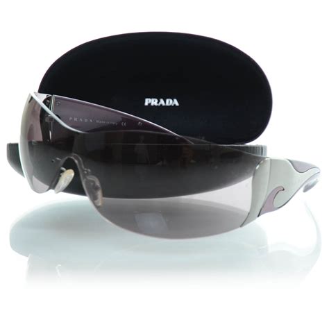 prada wrap around sunglasses men|prada sunglasses clear frame.